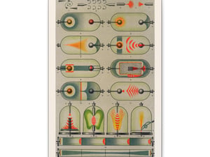 Electric Discharges (1909) a Collection of Colorful Drawings - Canvas Print