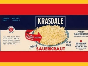 Krasdale Fancy Sauerkraut - Art Print