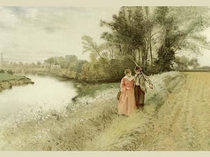 It Was a Lover and His Lass by James Leon Williams - Art Print