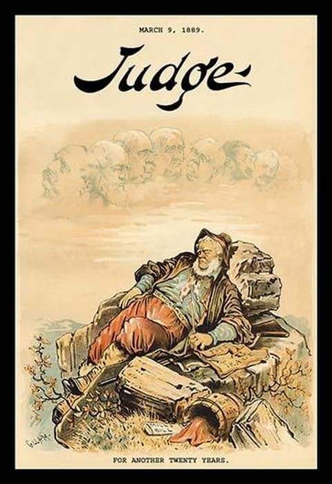 Judge Magazine: For Another Twenty Years by Bernhard Gillam - Art Print