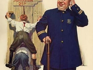 Admission Twenty-Five Cents - Art Print