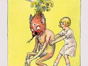 Vegetable Man is Stuck! by John R. Neill - Art Print