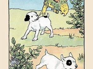 Snip and Snap and Polly Play by Julia Dyar Hardy - Art Print