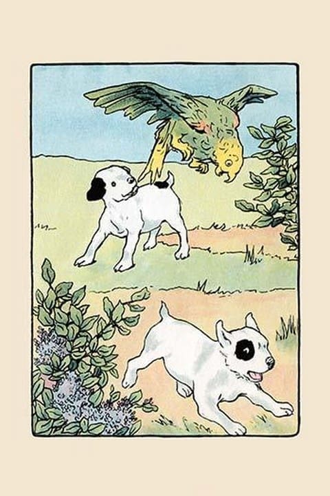 Snip and Snap and Polly Play by Julia Dyar Hardy - Art Print