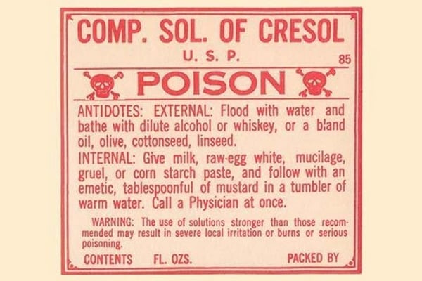 Comp. Solution of Cresol - Art Print
