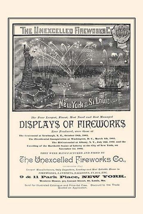Unexcelled Fireworks Company - Art Print