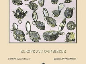 An Assortment of Ornate European Watches and Trinkets by Auguste Racinet - Art Print