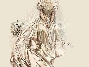 A Beautiful Bride by Harrison Fisher - Art Print