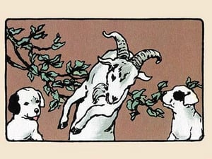 Snip and Snap and the Billy Goat by Julia Dyar Hardy #2 - Art Print