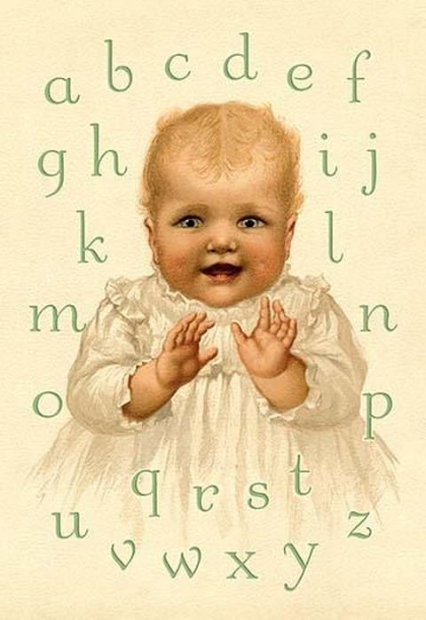 Sweetie's Alphabet by Ida Waugh - Art Print