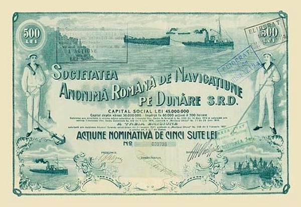 Societatea Anonima Romana de Navigatiune - Art Print