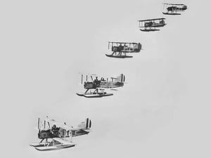 Naval Torpedo Biplanes - Art Print