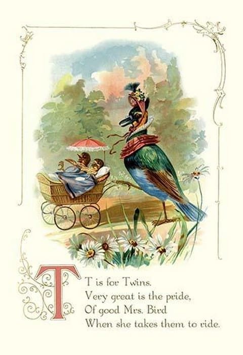 T is for Twins - Art Print