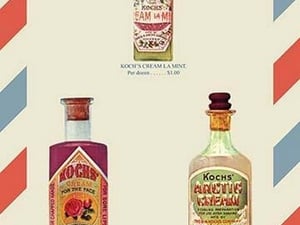Koch's Face Creams - Art Print