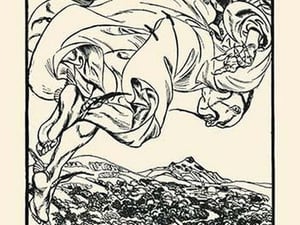 On the Back of the East Wind by H.M. Brock - Art Print