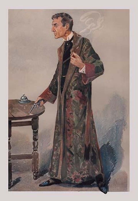 Sherlock Holmes and Revolver by George Sheringham - Art Print