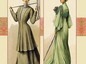 Lady and Her Umbrella - Art Print
