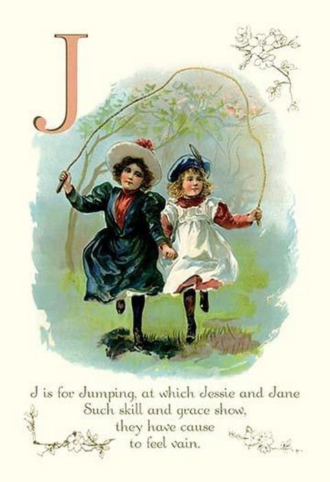 J is for Jumping - Art Print