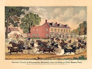 Trotting Horse Race in Philadelphia by FREE LIBRARY OF PHILADELPHIA - Art Print