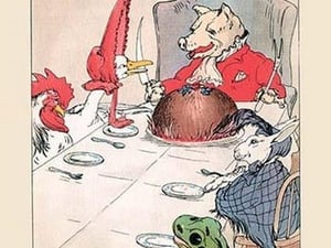 The Fine Dinner and Friends by Frances Beem - Art Print