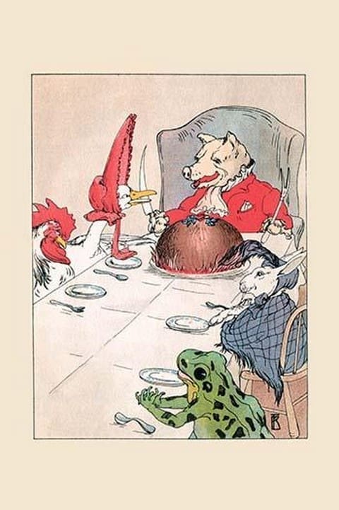 The Fine Dinner and Friends by Frances Beem - Art Print