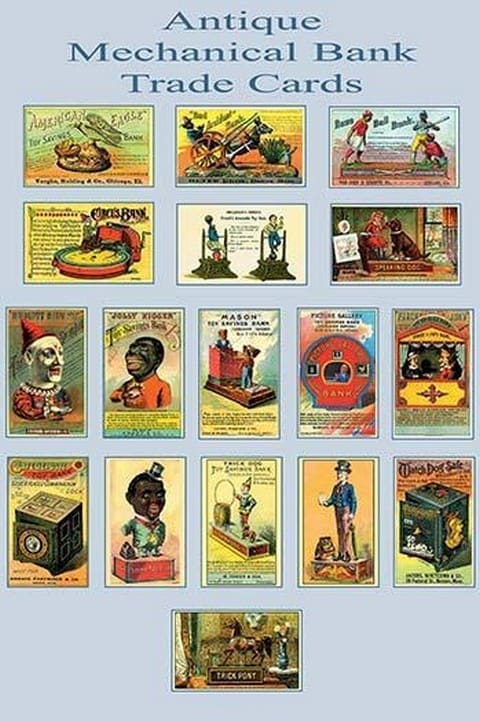 Mechanical Bank Trade Cards by Jason Pierce - Art Print