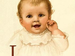 Baby Face L by Ida Waugh - Art Print