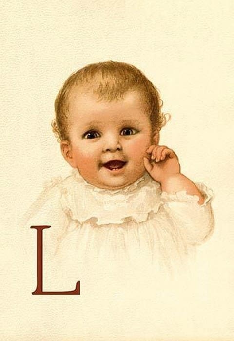 Baby Face L by Ida Waugh - Art Print