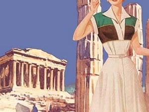 Athens 50's Fashion Tour II by Sara Pierce - Art Print