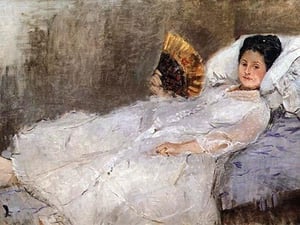 Madame Hubard by Berthe Morisot - Art Print