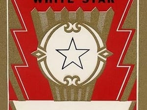 White Star Broom Label - Art Print