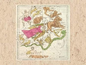 Constellations Including Leo by W. G. Evans - Art Print