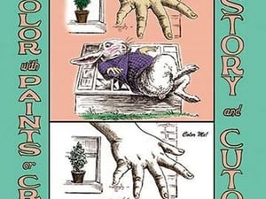 Alice in Wonderland: The White Rabbit and Alice's Big Hand - Color Me! by John Tenniel - Art Print