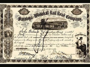 Saratoga and Whitehall Railroad Company - Art Print