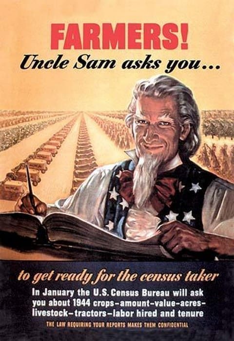 Farmers! Uncle Sam Asks You by Jerome Rogen - Art Print