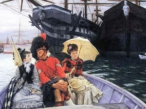 How happy I would be with both by James Tissot - Art Print