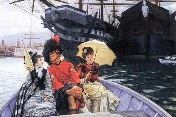 How happy I would be with both by James Tissot - Art Print