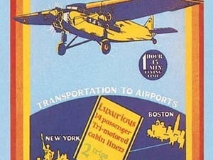 Colonial Air Transport - New York to Boston by Air - Art Print
