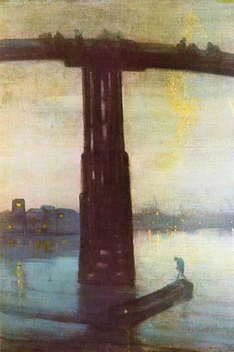 Old Battersea Bridge by James McNeill Whistler - Art Print