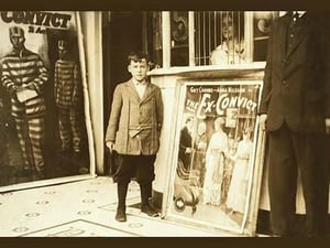 12 year old usher at the Princess Theater by Lewis Wickes Hine - Art Print