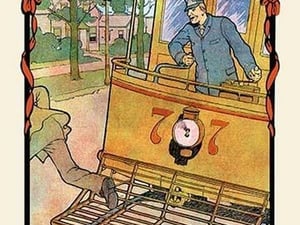 The Motorman by H.O. Kennedy - Art Print