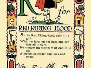 R for Red Riding Hood by Tony Sarge - Art Print
