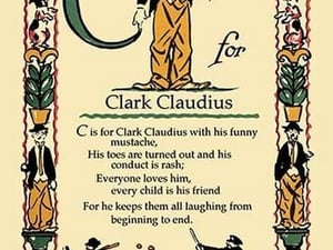 C for Clark Claudius by Tony Sarge - Art Print