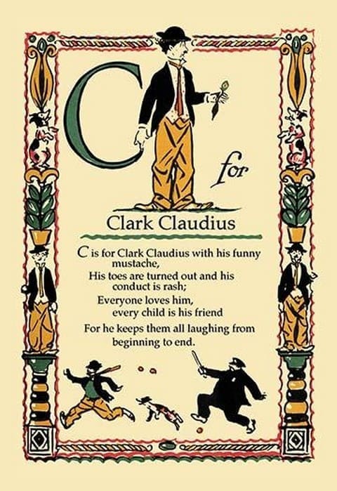 C for Clark Claudius by Tony Sarge - Art Print