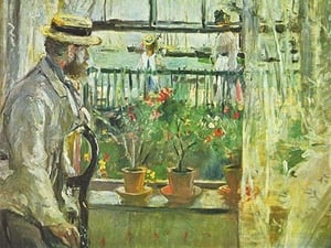Eugene Manet on the Isle of Wight by Berthe Morisot - Art Print