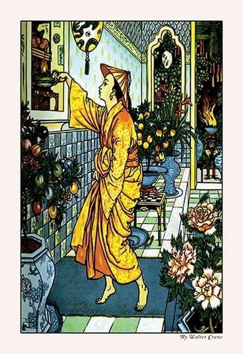 Aladdin Secures The Lamp by Walter Crane - Art Print