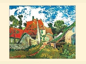 Village Street in Auvers by Vincent van Gogh - Art Print