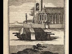 Coffin by the Bell Tower - Art Print