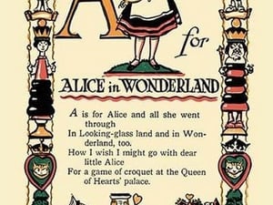 A for Alice in Wonderland by Tony Sarge - Art Print