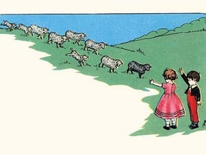 The Sheep Came Back by Queen Holden - Art Print